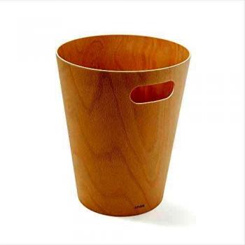 Umbra Woodrow Natural Multiplex Waste Bin 2 Gallon