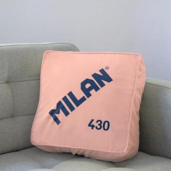 Cojín de Borrador MILAN 430 Since 1918, color rosa, dimensiones 35x35x16 cm