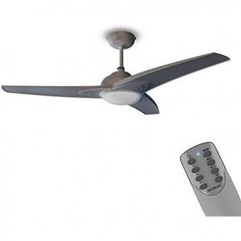Cecotec Ventilador de Techo con Mando a Distancia, Temporizador y Luz LED EnergySilence Aero 460. 55 W, 106 cm de Diámetro, 3 Aspas, 3 Velocidades, Función Invierno, Diseño en blanco