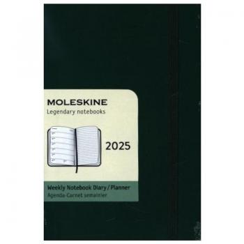 Agenda Moleskine Pocket 2025 Semana Vista Tapa Blanda Color Verde Mirto 9x14 cm