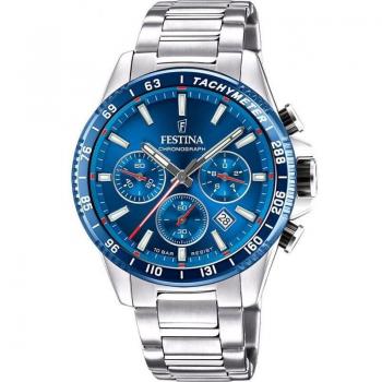 Festina Men's Chronograph Watch with Stainless Steel Bracelet