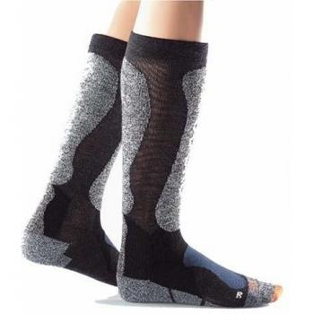 X-Bionic - Skiing Light Socks, Color Negro,Gris, Talla EU 45-47