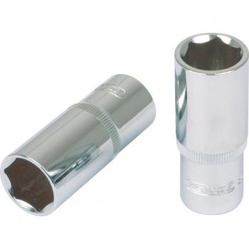 Llave de vaso 3/8 CHROMEplus hexagonal larga 21mm KS Tools