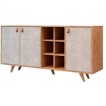 Mueble de Roble Blanco 100% Aglomerado Rechapado en Melamina WELLHOME