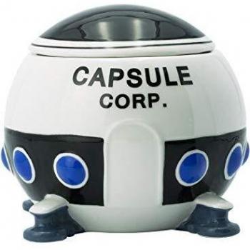 Taza Dragon Ball 3D con tapa Capsule Corp Spaceship 650ml cerámica