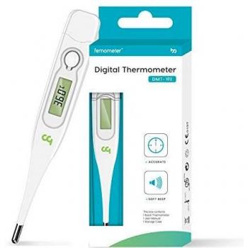 Termómetro Digital para la Fiebre, Termómetro Médico Oral para una Rápida Medición de la Temperatura Corporal vía Oral, Rectal y en las Axilas para Niños, Adultos y Bebés