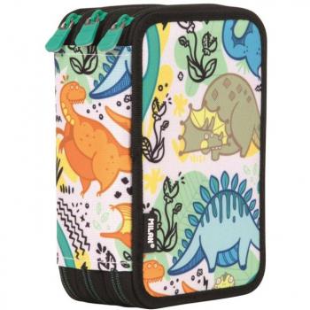 PLUMIER 3 PISOS CON CONTENIDO SERIE ESPECIAL DINOS MILAN