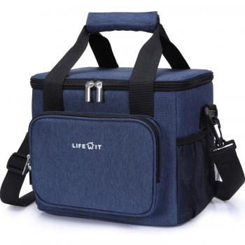 Lifewit 15L Bolsa Isotermica de Almuerzo Nevera Portatil para Alimentos Frutas,Porta de Comida Con Forro Plástico Aislamiento Térmico,Genial Para Playa,Picnic,Camping,Barbacoa