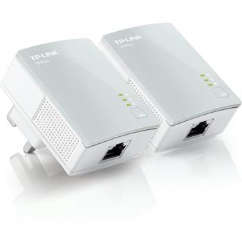 TP-Link TL-PA4010KIT Nano AV600 Powerline Adapter Starter Kit, Up to 300 m range, No Configuration Required, UK Plug
