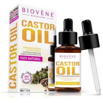 Biovène Aceite de Ricino Nutrición Pura y Natural para Cabello y Cuerpo, Hidratación Intensa, 30 ml