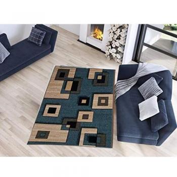 HomeRug Alfombra Trendy Turquesa 56x105cm