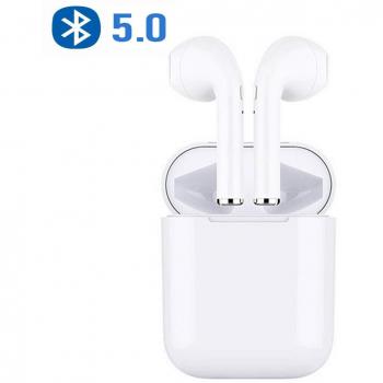 Auriculares Bluetooth 5.0,Sport Auriculares inalámbricos estéreo micrófono Impermeables con Caja de Carga para iOS Android