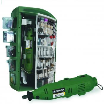 STAYER 1.651 - Mutiherramienta 130W 8000-33000 rpm 1,5 Kg con 200 accesorios y maletín MULTI DRILL 130
