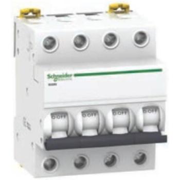 Schneider Electric A9K24710 Interruptor Automático Magnetotérmico, Ik60N, 3P+N, 10 A, Curva C