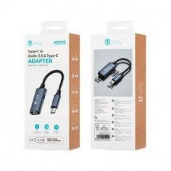 Adaptador de Audio 3.5mm Hembra a USB Tipo C Macho