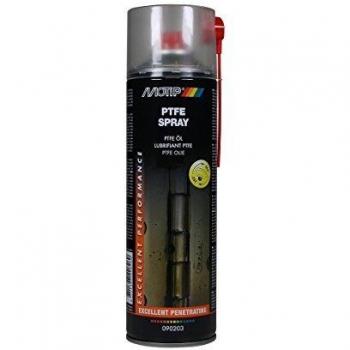 MOTIP Universal-Schmiermittel PTFE-Spray, universelles, synthetisches Schmiermittel, wasserabweisende Eigenschaften, beständig gegen Säuren, Salzen und Laugen. Temperaturbeständig von -50° C bis zu +250° C, geeignet als Universal-Schmi