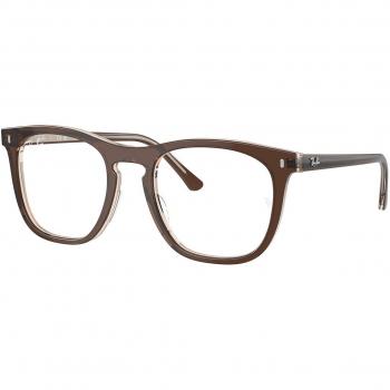 Ray-Ban RX2210VF Asian Fit 8365 Men's Eyeglasses Brown Size 53 (Frame Only) - Blue Light Block Available