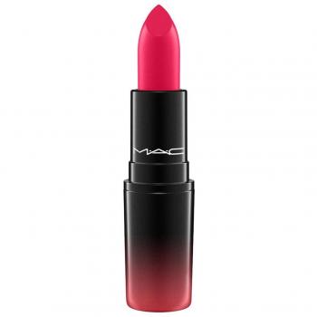 MAC Love Me Lipstick Nine Lives 3g, barra de labios cremosa con forma definida, tono 420, textura suave y hidratante