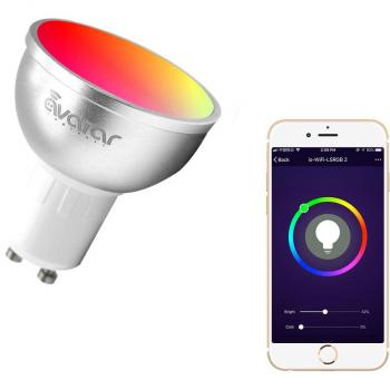 GU10 Bombilla Wifi Inteligente, Avatar Controls Inalambrica Dimmable 5w RGB LED Lámpara Control Remoto Compatible con Amazon Alexa / Google Assistant / IFTTT
