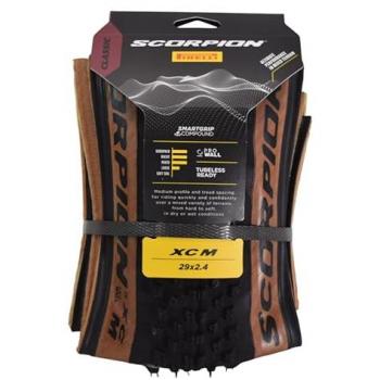 Cubierta Pirelli Scorpion XC M PRO 29x2.40 Classic Negro/Marrón Plegable para bicicleta de ciclismo MTB - XC