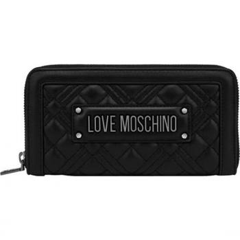 Billetera Grande de Mujer Love Moschino Negra Acolchada JC5600PP0HLA000A
