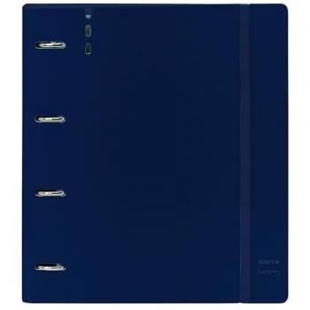 Carpeblock PP Foam 4 Anillas 35mm Azul Oscuro con Recambio, incluye 100 Hojas A4, dimensiones de 27x4x32 cm, ideal para niños de diferentes edades, cómoda y versátil, calidad
