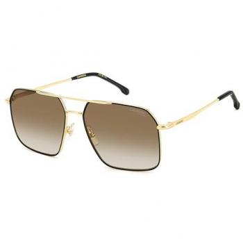 Carrera 333/S Navigator Sunglasses - Black Gold, 59 MM, Unisex with Double Bridge and Anti-Reflective Coating