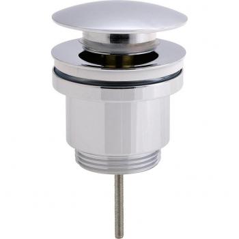 Kibath L469371 Válvula Clic CLAC Universal con Casquillo Fabricada en latón con Acabados en Cromo Brillo. Medida para desagüe Push up de lavabos y bidets estándar. Repuestos Originales garantizados