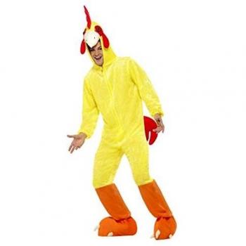 Smiffys Disfraz de Pollo, Incluye Enterizo con Capucha