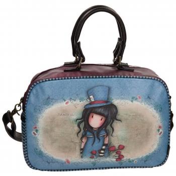 Gorjuss The Hatter Bolsa de viaje, 37 cm, 13.88 litros, Azul