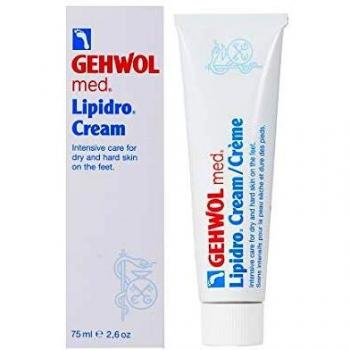 GEHWOL CREMA LIPIDRO 75ML - Crema para pies, 75 ml, formulada especialmente para pieles secas y sensibles