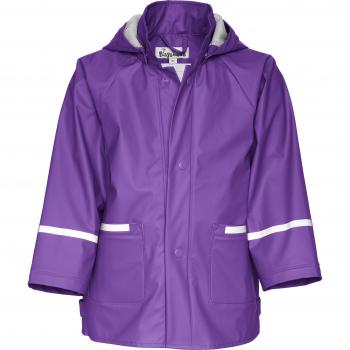 Playshoes 408638  Regenjacke Basic - Chaqueta impermeable de manga larga para bebés niño, color lila 019, talla 18 meses