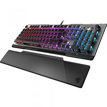 Teclado Mecánico Gaming Roccat Vulcan 120 AIMO RGB con Cable USB y 6 Teclas Macro Programables - Color Negro