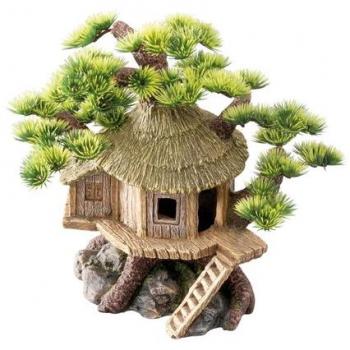 Decoración para Acuario Casa Bonsái 20x15.5x20cm en Polirresina