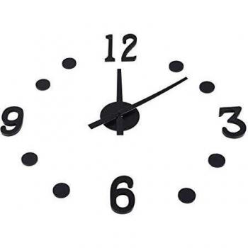 Markenlos Reloj De Pared Variable 13Teile Reloj Reloj De Cocina Salón Oficina Flexible Tamaño Negro