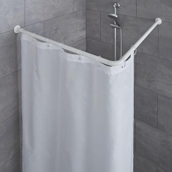 Barra esquinera para cortina de ducha blanca 90x90 cm Kleine Wolke