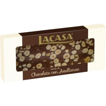 Lacasa Chocolate con Avellanas Turrón - 250 gr