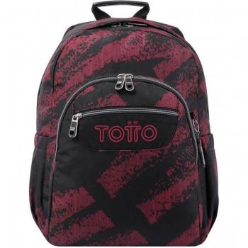 Mochila Escolar Totto Acuarela - Tiza Roja