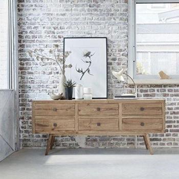 Cómoda de Madera Maciza de Mindi 200 cm BERAH GETAH