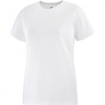 Camiseta de Manga Corta Mujer Salomon Small Logo Blanco