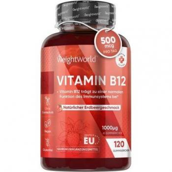 Gominolas Veganas de Vitamina B12 - 1000 mcg - 120 Gummibärchen para Apoyo Inmunológico y Reducción de Fatiga