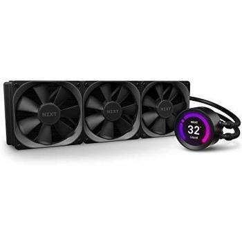 NZXT Kraken Z73 360 mm - RL-KRZ73-01 - Refrigerador líquido de CPU AIO RGB - Pantalla LCD personalizable - Bomba mejorada - Alimentado por CAM V4 - Ventiladores de radiador Aer P 120 mm