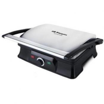 Orbegozo GR 4600 4600-Grill, 2000 W, Grate + Griddle, Negro, Acero Inoxidable