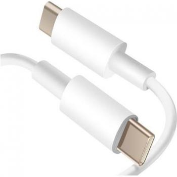 Cable USB-C a USB-C de carga rápida y transferencia de datos 1m Blanco