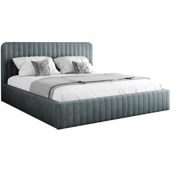 Cama Malden 102 Doble Verde Tapizada con Somieres 140x200 cm - Dimensiones 151x212x106 cm
