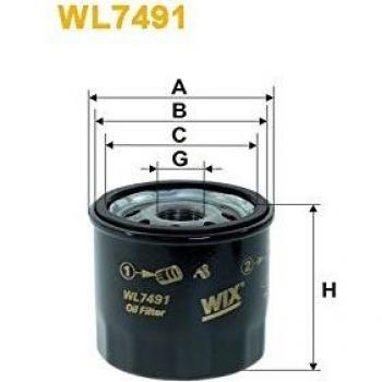 Wix Filter WL7491 - Filtro De Aceite