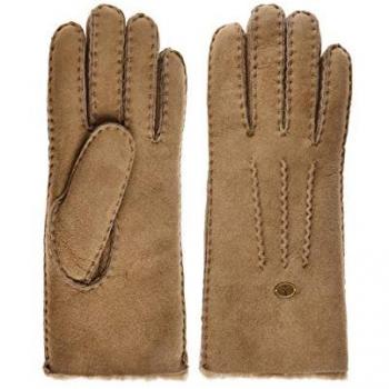 Brown Sheepskin Women's Gloves - EMU Australia Beech Forest Style