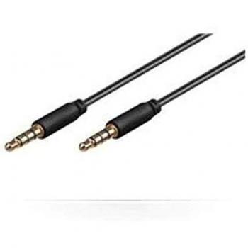 Cable de audio Microconnect IPOD012 1m 3,5mm Negro