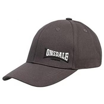 Lonsdale Enville Men's Baseball Cap - Black/White/Ash