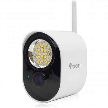 Cámara de Seguridad con Luz y Detección de Movimiento por Radar Toucan 1080p WiFi